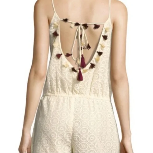 NWT RAGA Paolo Beaded Boho Shorts Romper - Picture 2 of 4